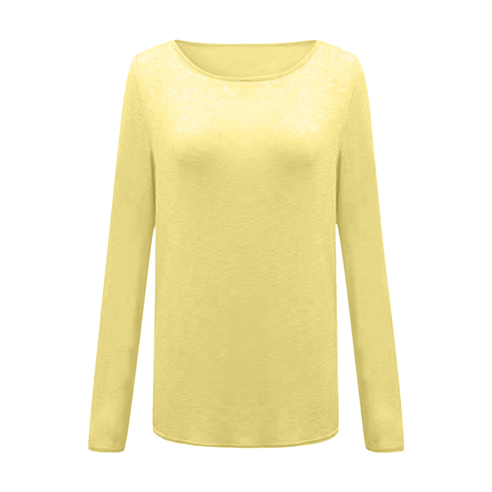 thumbnail image 5 of Top de manga larga de punto liso para mujer - Camiseta básica para combinar con otras prendas, ideal para la oficina o para llevar de forma informal, 5 of 5